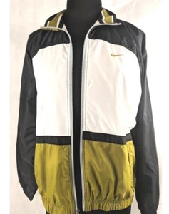 Vintage Nike Jacke Y2K Windbreaker FullZip Damen Gr. M ColorBlock HighCollar Grün - Bild 1 von 12
