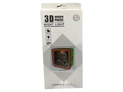 Rompecabezas de madera 3D luz nocturna de Woodbests Nightlight Valley Village Foto 1 de 3