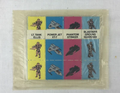 1987 Запечатанный Набор Наклейок Captain Power Kellogg Mattel Коробка для Зерновых Приз Бак Эллис - Изображение 1 из 2