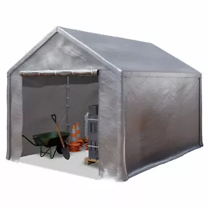 Tenda capannone 3x4 m Tenda garage telone PE 350 N impermeabile grigio - Bild 1 von 10