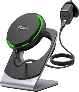 15W Fast Wirless Charge Stand, Travel/Sleep Friendly For iPhone 15 14 13 12 Pro - Zdjęcie 1 z 6