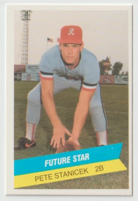 1987 International League Baseball All-Stars TCMA #29 Pete Stanicek - Rochester - Image 1 of 2