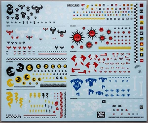 Ork Clans Transfer Sheet - Picture 1 of 2