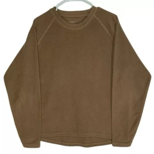 Cabelas Men’s Fleece Long Sleeve Sweater Shirt Brown Size XL - Picture 1 of 5