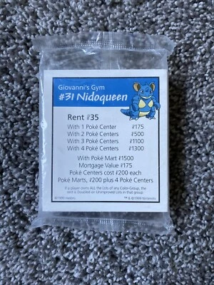 Juego de Mesa Pokemon Edición Monopoly Piezas de Repuesto 1999 Foto 1 de 3