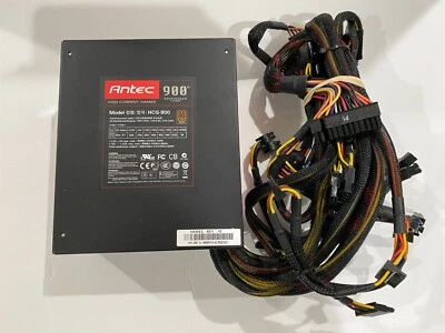 ANTEC HCG-900 High Current Gamer 900W 80 Plus Bronze ATX Power Supply Gaming PSU - Image 1 of 4