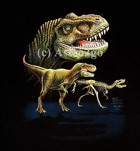TYRANNOSAURUS REX-3 VIEWS--T Rex Cretaceous Dinosaurs Kids T shirts NEW! XS-L - Picture 1 of 2