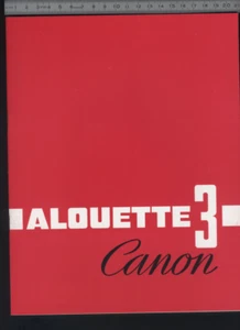 (192) Brochure hélicoptère Aircraft Helicopter aerospatiale Alouette 3 canon - Picture 1 of 2