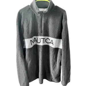 Nautica  1/4 Zip L/S Sweatshirt 100% Polyester, Embroidered Logo, Men, XL, - Picture 1 of 5