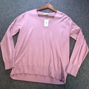 Dries Van Noten Sweater Women Medium Pink Tuomas Long Sleeve Merino Wool Top - Picture 1 of 12