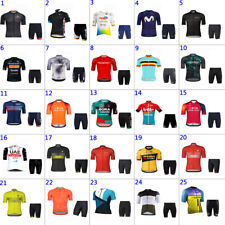 Mens team Cycling Short Sleeve Jersey Shorts Sets 2023 Cycling Jersey Riding Kit