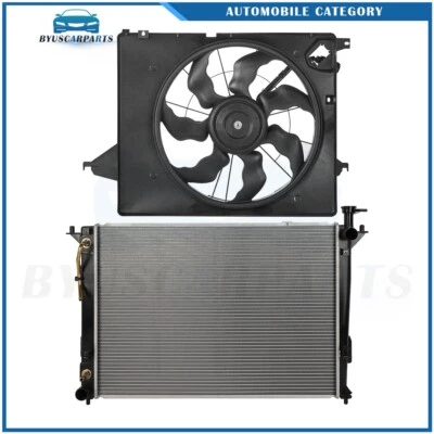 Kit de ventilador de refrigeración del radiador Hyundai Santa Fe 2013 2014 2015 2016 2017 2018 Foto 1 de 4