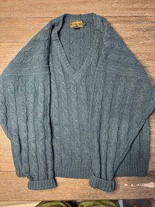 Vintage Eddie Bauer Heavy Knit Sweater 100% Wool Size Large - Picture 1 of 2