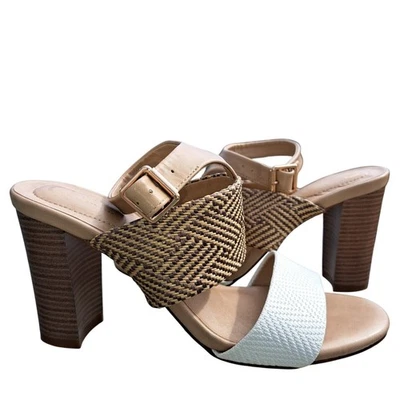 SANDALIAS CHEVRON ESPIGA C COMFORT MUJER TALLA 8M TACONES 3 3/4 Foto 1 de 4