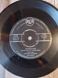 Elvis Presley – Jailhouse Rock / Treat Me Nice 7"  Single Norway 1958 - Imagen 1 de 2