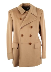 TOM FORD Camel Wool Double Breasted Coat 54 / 44R U.S. Jacket New With Tags - Picture 1 of 7
