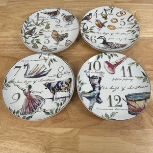 Better Homes & Gardens Twelve Days Of Christmas Salad Plates  Set Of (8) MINT - Picture 1 of 7