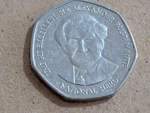 2005 Jamaica One Dollar Actual Coin Circulated - Picture 1 of 2