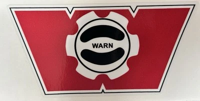 WARN  Winch Vintage Decal Replacement Red - Image 1 of 2