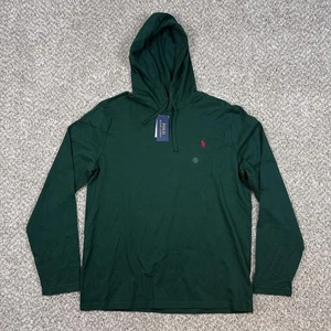 Polo Ralph Lauren Hoodie Herren Large Grün Langarm Baumwolle Pullover Shirt - Bild 1 von 12