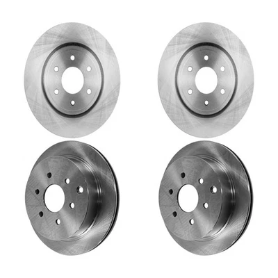 Front & Rear Brake Disc Rotors for Nissan Frontier Xterra Suzuki Equator 09-12 - Imagem 1 de 4