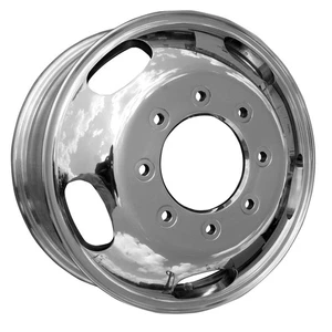 17x6.5 5 Slot New Front Aluminum Wheel; Replica Metallic Polished 560-03618 - Picture 1 of 1