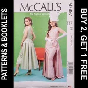 McCall's Archive Collection 1955 Pullover Dress Pattern #M7897 Size 14-22 UNCUT - Picture 1 of 7