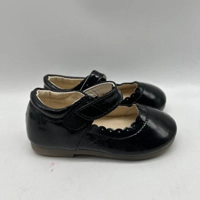 Meckior Shoes Baby Toddler Infant 23 Black Mary Jane Patent Leather Closed Toe - Image 1 of 4
