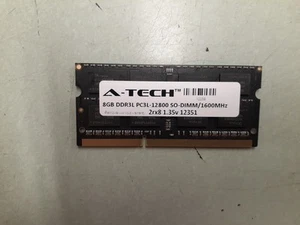 A-Tech 8GB 2RX8 DDR3L PC3L-12800 1600MHz 1.35v Laptop Memory 12351 - Picture 1 of 2