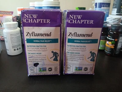 NEW CHAPTER ZYFLAMEND PAIN RELIEF 3-IN-1 JOINT SUPPLEMENT 180 Caps Exp 6/28 2pk - Image 1 of 4