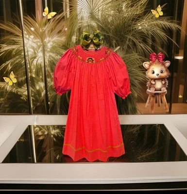 Девочек новый с Ярлыками Anavini со сборками платье длиной бесплатный бант длинные рукава ребристый ярко-розовый 6 - Изображение 1 из 4