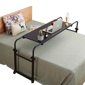 Overbed Table with Wheels Overbed Desk Over Bed Desk King Queen Bed Table Ove... - Picture 1 of 9