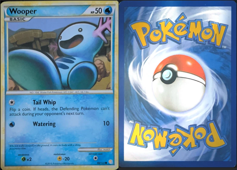 Wooper 88/123 HeartGold & SoulSilver Common - Image 1 of 1