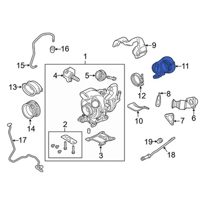For Ford F-350 Super Duty 2011-2019 Ford BC3Z6N646B Intercooler Pipe - Imagem 1 de 3