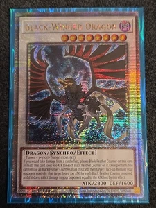 Yugioh! 1x Dragón de Alas Negras MP24-EN028 Cuarto de Siglo Secreto Raro 1ª Edición Casi Nuevo - Imagen 1 de 1