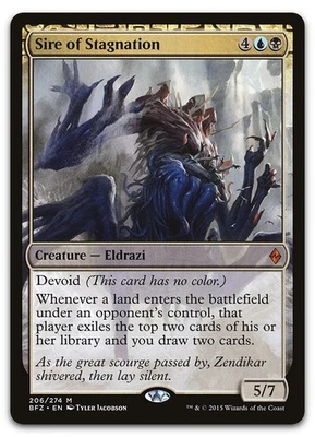 Sire of Stagnation #206 (NM) Battle for Zendikar BFZ Magic MTG - Image 1 of 2