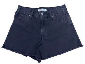 Levis High Rise schwarze Heritage Jeansshorts Größe 8/W29 neu geschnürt - Bild 1 von 4