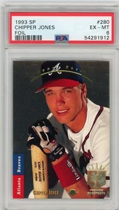 1993 SP Chipper Jones Rookie PSA 6 #280 Rookie Card Atlanta Braves - Picture 1 of 2
