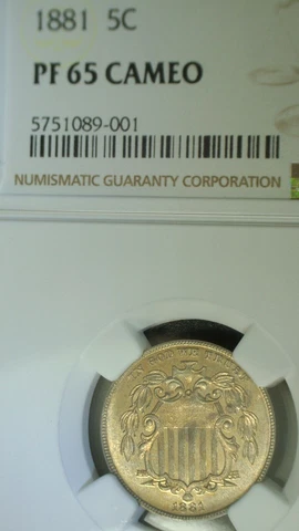 NGC 1881 SHIELD NICKEL PR65CAM 9001 Cover