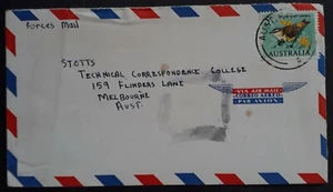Rare 1967 Australia 5c Yellow Thornbill stamp on Vietnam War Cover AUST FPO 4 - Picture 1 of 2