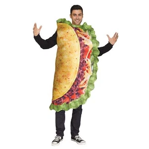 Adult Photo Realistic Two-Sided Delicious Taco Humorous Men Costume, One Size - Picture 1 of 2