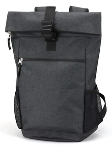 Laptop Tablet Backpack Padded Leatherette Bottom Stylish Men Women Teens Bookbag - Picture 1 of 7