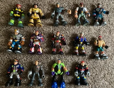 Lot Of 14 Mattel Rescue Heroes Action Figures From Early 2000’s - Image 1 of 4