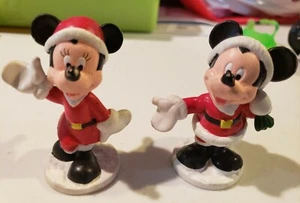 Mickey Minnie Mouse Hard Rubber 2 3/4" Doll Figure Walt Disney - Picture 1 of 5
