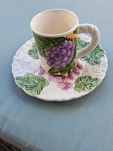 Stafford Fruit Du Jour geprägter Teller & Tasse "Trauben" - Bild 1 von 6