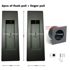 flush pull handle + Finger pull for edge of cavity sliding door MB - Picture 1 of 4