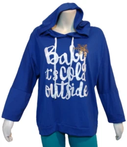 Blue Baby It's Cold Outside hooded Tee unknown - Picture 1 of 2