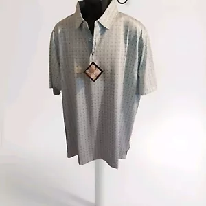 CAMISA POLO DE GOLF BRYON NELSON AZUL/GRIS CUADROS DRI WAY ABSORBENTE PARA HOMBRE 2XL ¡Leer!! - Imagen 1 de 9