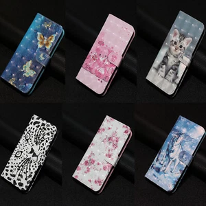 For Google Pixel 8 7A 6 3D Painted PU Leather Flip Wallet Stand Phone Case Cover - Picture 1 of 22