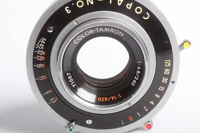 COLOR TAMRON 6,8/240 14/420 auf COPAL No 3 Shutter für bis 18x24/8x10 , selten - Bild 1 von 4